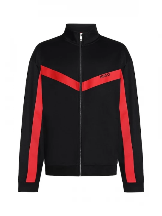 Foto van product HUGO Sweatvest 'Darti' rood / zwart