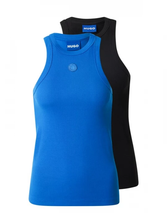 Foto van product HUGO Top 'Gift Giving' blauw / zwart