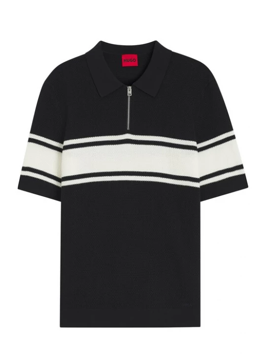 Foto van product HUGO Trui 'Sholton' marine / wit