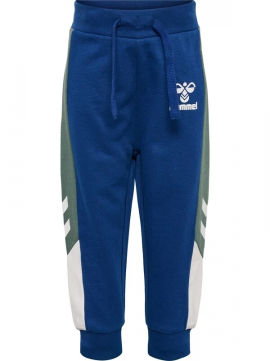 Foto van product Hummel Broek 'Finn' donkerblauw / olijfgroen / wit