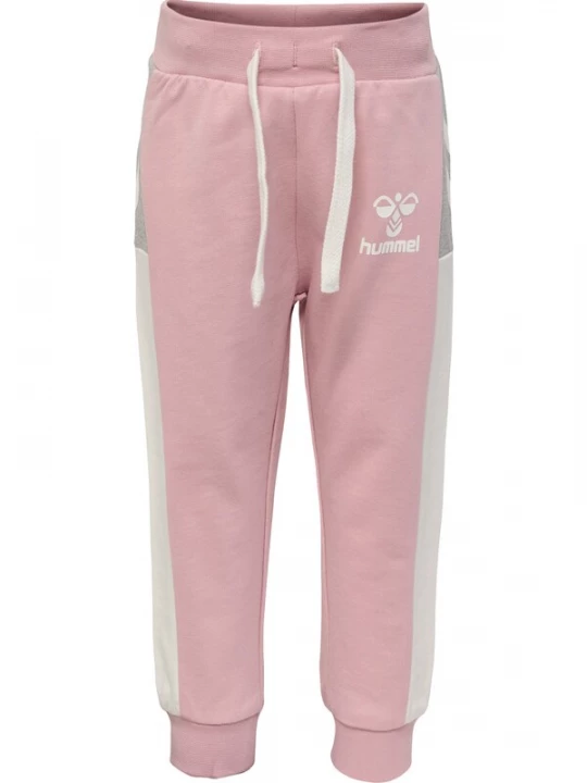 Foto van product Hummel Broek 'Skye' grijs gemêleerd / oudroze / wit