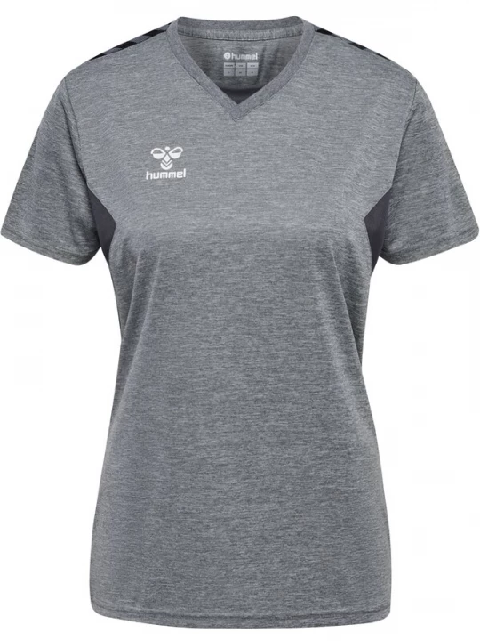 Foto van product Hummel Functioneel shirt 'Authentic' antraciet / grijs gemêleerd / wit