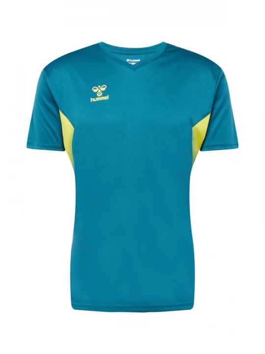 Foto van product Hummel Functioneel shirt 'Authentic' cyaan blauw / grijs / riet / zwart