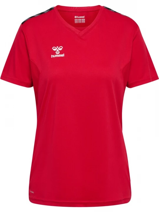 Foto van product Hummel Functioneel shirt 'Authentic' grijs / cranberry / zwart / wit