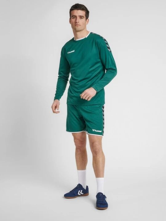 Foto van product Hummel Functioneel shirt 'Authentic' lichtgrijs / smaragd / zwart