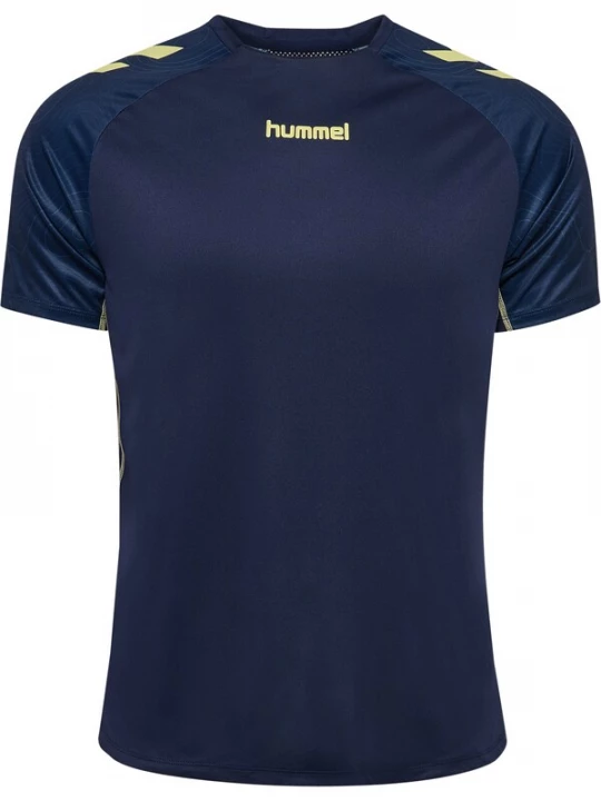 Foto van product Hummel Functioneel shirt donkerblauw / geel