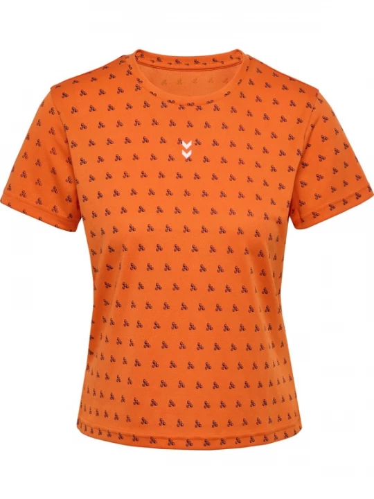 Foto van product Hummel Functioneel shirt donkerblauw / oranje / wit