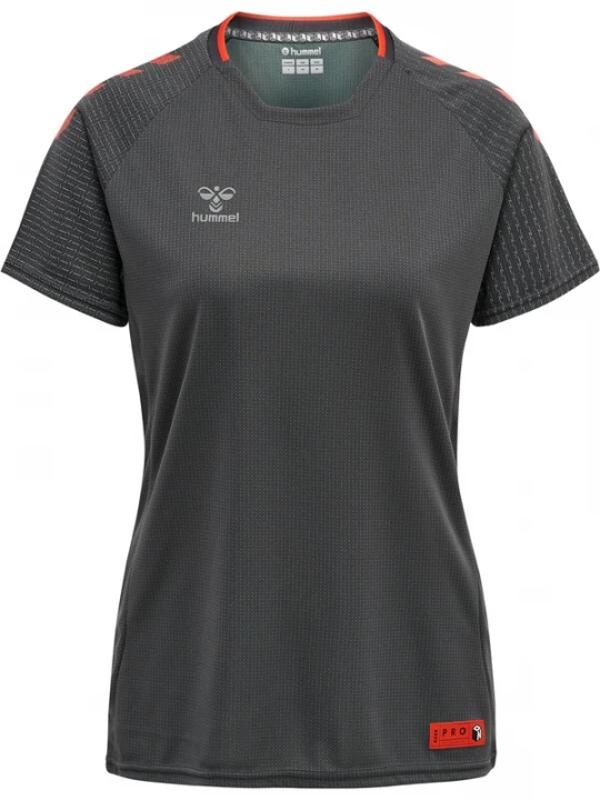 Foto van product Hummel Functioneel shirt donkergrijs / oranje