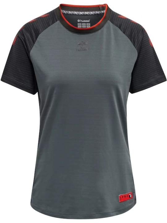 Foto van product Hummel Functioneel shirt grafiet / rood / zwart