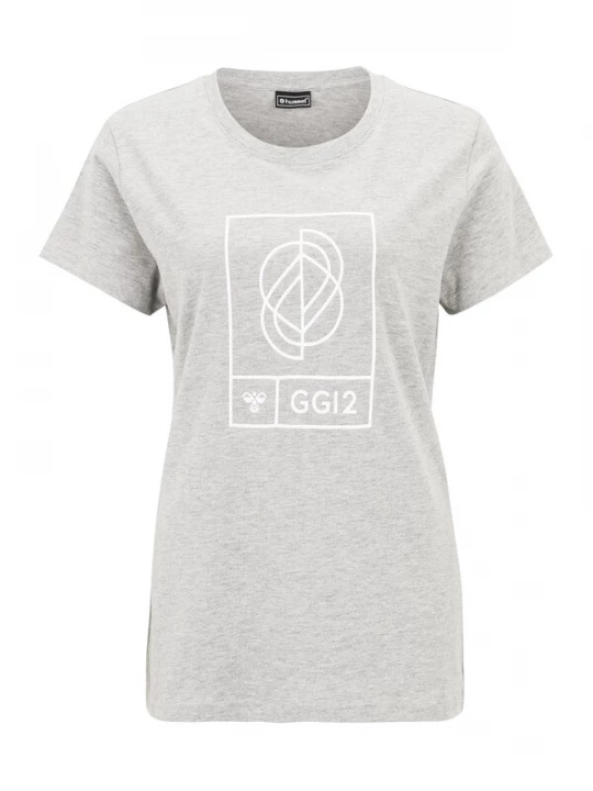 Foto van product Hummel Functioneel shirt grijs gemêleerd / wit