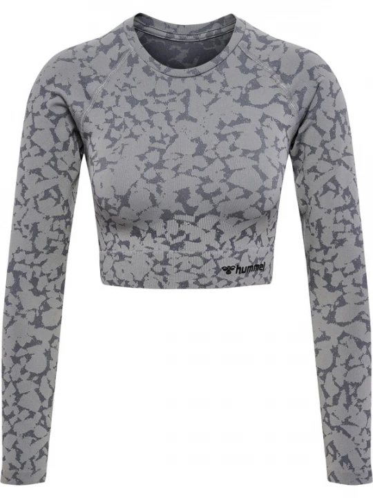 Foto van product Hummel Functioneel shirt grijs gemêleerd / zwart