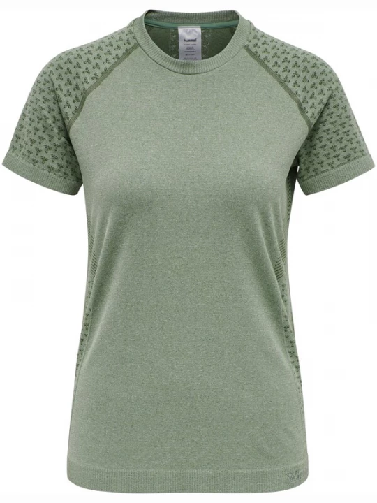 Foto van product Hummel Functioneel shirt groen gemêleerd