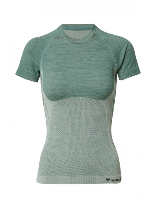 Foto van product Hummel Functioneel shirt kaki / pastelgroen / zwart