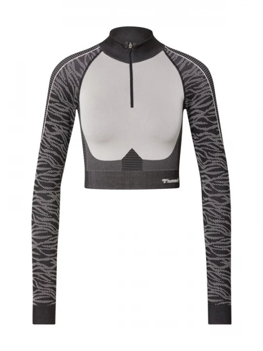 Foto van product Hummel Functioneel shirt 'Mila' donkergrijs / zwart / wit