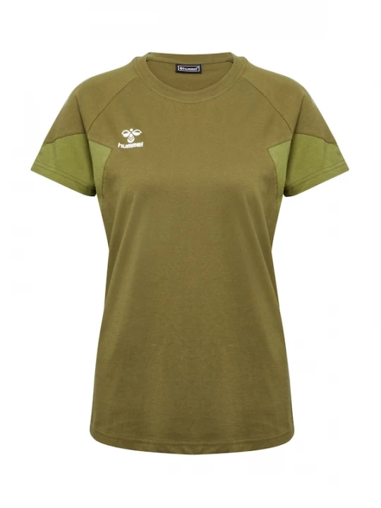 Foto van product Hummel Functioneel shirt 'Travel' limoen / olijfgroen / wit