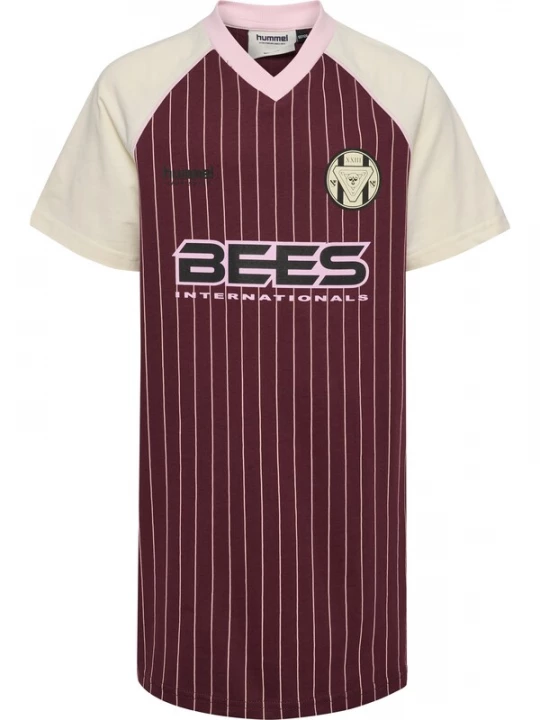 Foto van product Hummel Jurk crème / rosa / kersrood / zwart