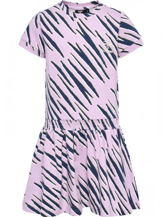 Foto van product Hummel Jurk donkerblauw / bruin / pink / wit