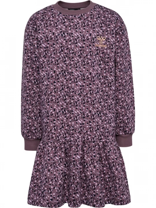 Foto van product Hummel Jurk goud / bessen / pastellila / zwart