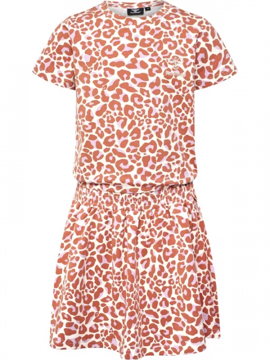 Foto van product Hummel Jurk pastelrood / wit