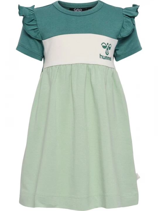 Foto van product Hummel Jurk 'Talya' crème / pastelgroen / donkergroen