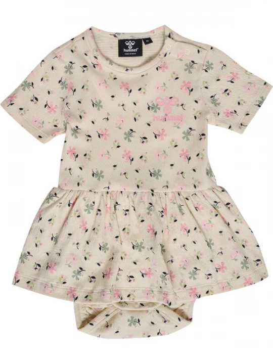 Foto van product Hummel Jurk 'Tyra' beige / groen / rosa / zwart