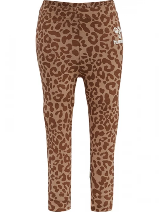 Foto van product Hummel Leggings bruin / lichtbruin / wit