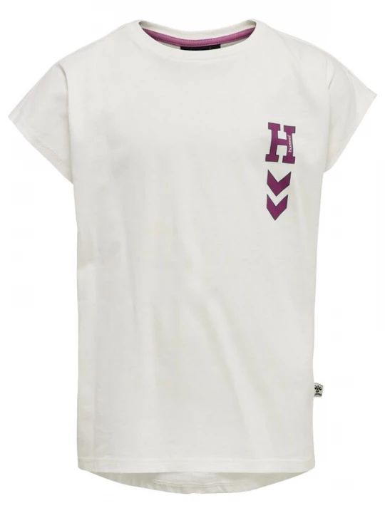 Foto van product Hummel Shirt aubergine / offwhite