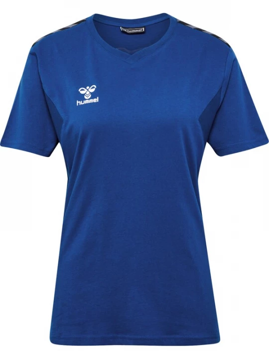 Foto van product Hummel Shirt 'Authentic CO' kobaltblauw / wit