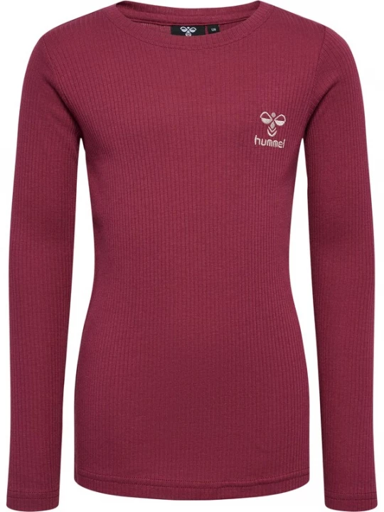 Foto van product Hummel Shirt beige / bordeaux / robijnrood
