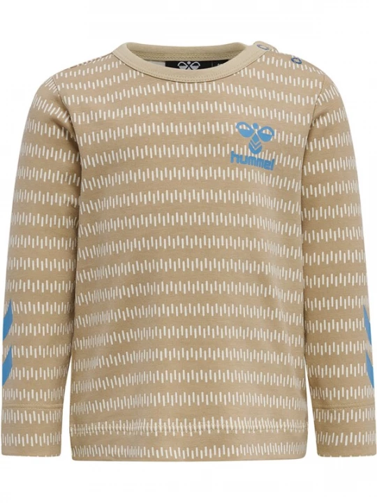 Foto van product Hummel Shirt beige / lichtblauw / wit