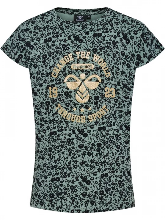 Foto van product Hummel Shirt beige / mintgroen / zwart