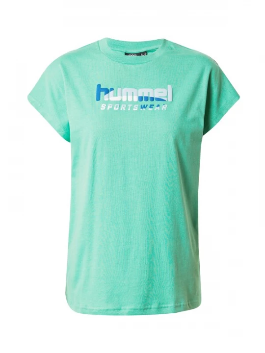 Foto van product Hummel Shirt blauw / grijs / groen / wit