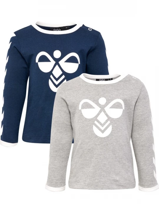 Foto van product Hummel Shirt blauw / stone grey / wit
