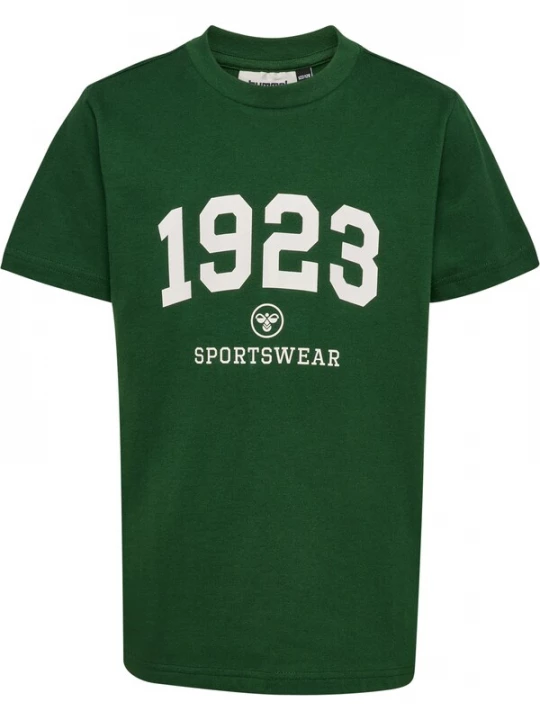 Foto van product Hummel Shirt crème / donkergroen