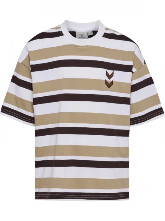 Foto van product Hummel Shirt donkerbeige / donkerblauw / wit