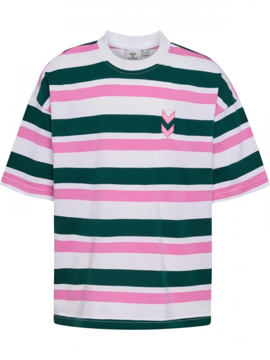 Foto van product Hummel Shirt donkergroen / pink / wit