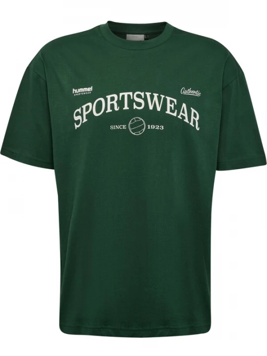 Foto van product Hummel Shirt donkergroen / wit