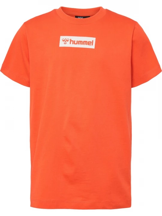 Foto van product Hummel Shirt donkeroranje / wit