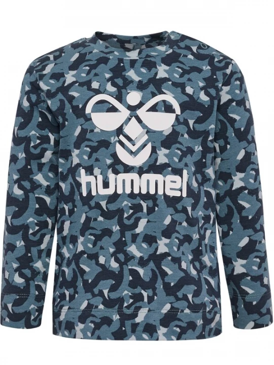 Foto van product Hummel Shirt duifblauw / grafiet / wit