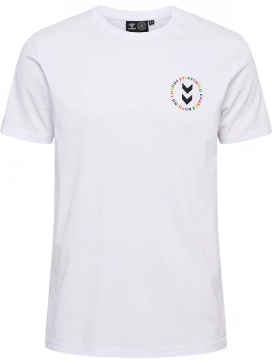 Foto van product Hummel Shirt 'Everything Nothing' blauw / geel / zwart / wit