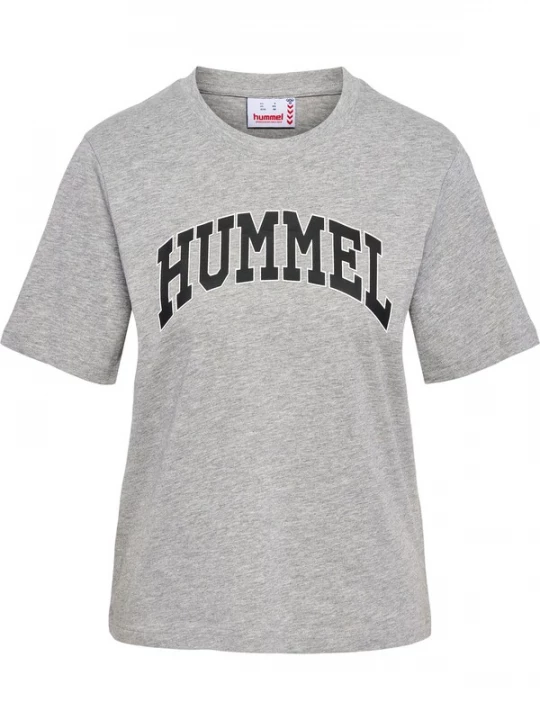 Foto van product Hummel Shirt 'Gill' grijs gemêleerd / zwart / wit