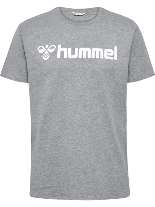 Foto van product Hummel Shirt 'Go 2.0' grijs gemêleerd / wit
