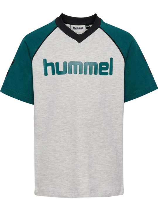 Foto van product Hummel Shirt grijs gemêleerd / petrol / zwart