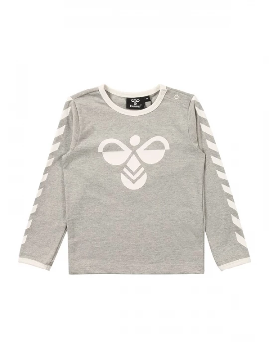 Foto van product Hummel Shirt grijs gemêleerd / wit