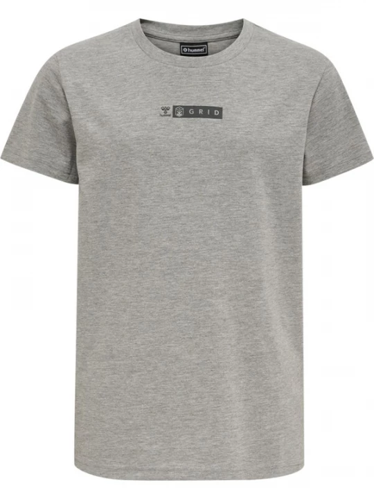 Foto van product Hummel Shirt grijs gemêleerd / zwart / wit