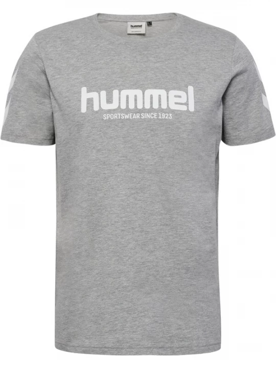 Foto van product Hummel Shirt 'LEGACY 2.0' grijs gemêleerd / wit