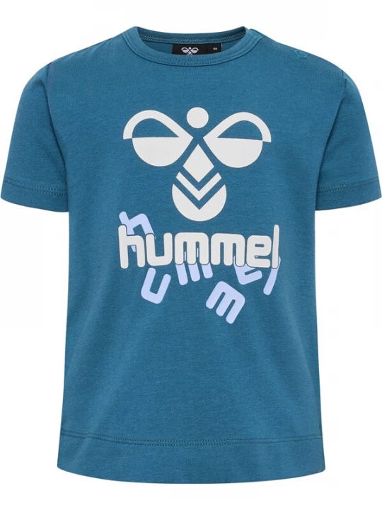 Foto van product Hummel Shirt lichtblauw / petrol / offwhite