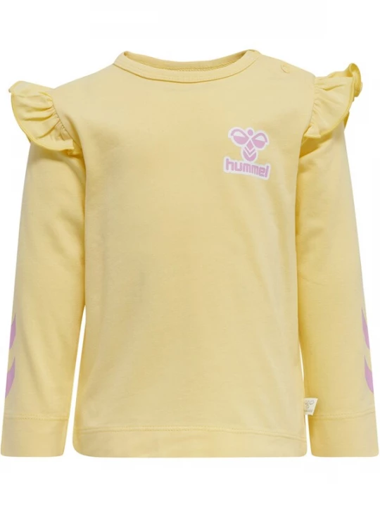Foto van product Hummel Shirt lichtgeel / pink