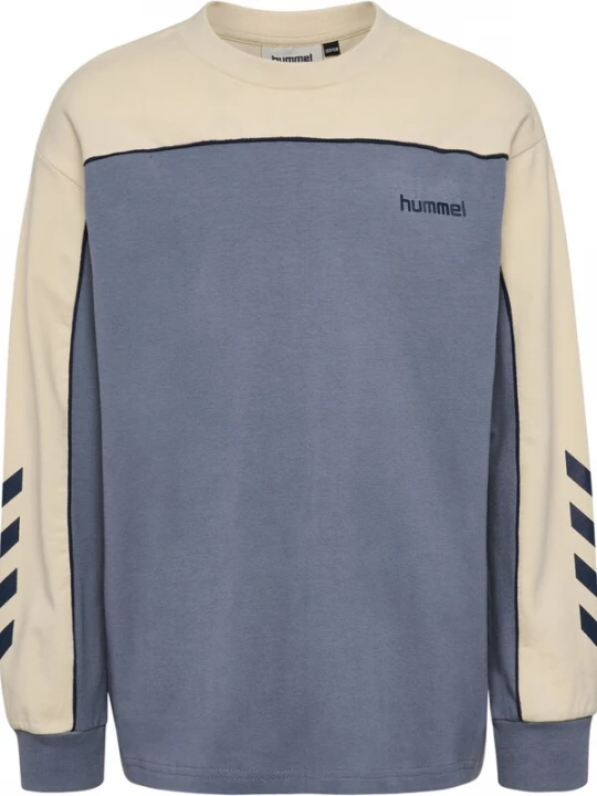Foto van product Hummel Shirt 'LOOSE PIPING' lichtbeige / grijs