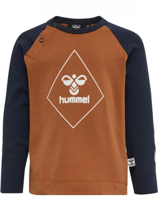Foto van product Hummel Shirt marine / lichtbruin / wit